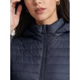 thumbnail image 5 of INSPIRE CHIC Women's Quilted Puffer Coat with Detachable Hood Mid Length Slim Fit XX Large Navy Blue, 5 of 6