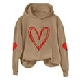 thumbnail image 4 of Sweatshirt for Women Perfect For Daily Wear or Loungewear! The Best Choice for Valentine's DayXL Brown Valentine's Day Sweatshirt, 4 of 4