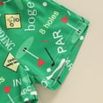 thumbnail image 6 of Okbabeha Toddler Baby Golf Outfits,Golf Shirt+Golf Shorts Girl Boy Golf Clothes Set Golf Birthday Clothing Summer, 6 of 7