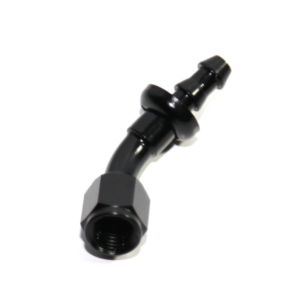 10 Pieces Of BLACK AN4 4AN AN-4 45 Degree Push On/ Push Lock Hose End Fitting Adapter BLACK AN4 4AN AN-4 45 Degree Push On/ Push Lock Hose End Fitting Adapter