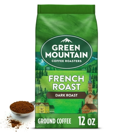 Green Mountain Coffee Roasters French, Dark Roast, Ground Coffee, 12 oz