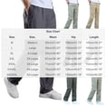 thumbnail image 3 of Dxzfnsa Mens Cargo Pants Men's Solid Color Elastic Waist Pants with Pockets Sport Jogger Long Trousers for Hiking Fishing Running Workout, 3 of 6