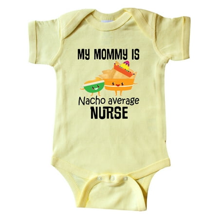 

Inktastic Mommy is Nacho Average Nurse Joke Gift Baby Boy or Baby Girl Bodysuit