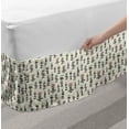 thumbnail image 2 of Muted Colors Bed Skirt, Plain Vertical Brush Strokes in Various Colors Drawn by Hand, Elastic Bedskirt Dust Ruffle Wrap Around for Bedding Decor, 4 Sizes, Eggshell and Multicolor, by Ambesonne, 2 of 2