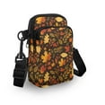 thumbnail image 3 of XYZCANDO Thanksgiving Maple Leaf Cellphone Messenger Handbag for Women Small Purse Crossbody Cell Phone Purse with Strap for Travel Shop Hiking Mini Crossbody Bag Lightweight Small Wallet Pouch, 3 of 7