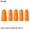 Orange, variant on 5pcs Needlework Sewing Thimble Rubber Finger protector Silicone Finger Cover Non-slip Guard Caps BLUE