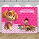 thumbnail image 4 of Fondo para fiesta de cumpleaños de Paw Patrol Skye Everest para niñas de 1, 2 y 3 años, pancarta para estudio fotográfico con flores rosas, póster decorativo, 4 of 4