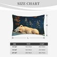 thumbnail image 4 of Balery Starry Sky Sleep White Bear Bedding Queen Pillow Cases - Envelope Closure - Soft Brushed Microfiber Fabric - Shrinkage and Fade Resistant Pillow Cases-14"x20", 4 of 6