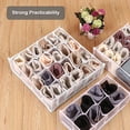 thumbnail image 2 of Socks Storage Bags Socks Organizer Divider Underwear Sock Drawer Organizer Foldable Drawer Socks Divider (White), 2 of 7