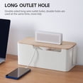 thumbnail image 3 of Cable Management Box Cable Organizer Box Cable Management Box Cable Organizer Box Wire Management Organizer Cover Hider For Desktop  Kitchen, 3 of 8