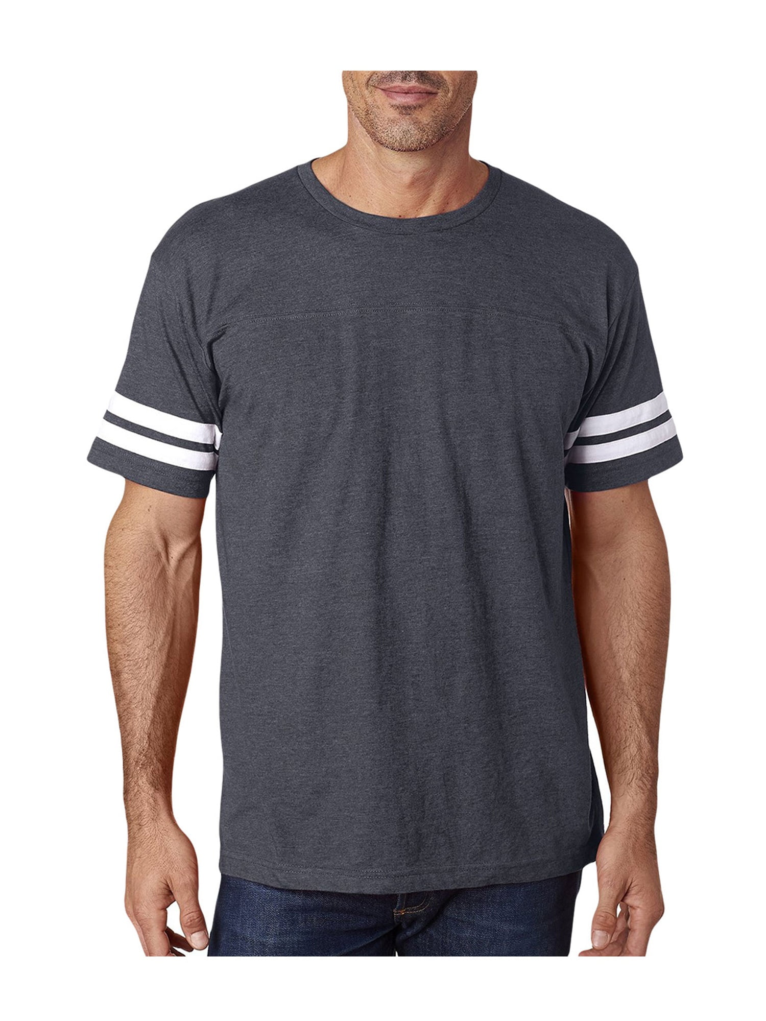 Lat Adult Fine Jersey Football TShirt, Style 6937