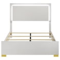thumbnail image 4 of Marceline Wood Full LED Panel Bed White, 4 of 8