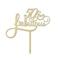 thumbnail image 2 of 50 Fabulous Custom Wedding Anniversary, Birthday Cake Topper Personalized Rustic Woodn Cake Topper 7-8 Inches Wide, 2 of 3