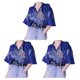 thumbnail image 3 of Qarigey Hombres Mujeres Camisa de playa Manga corta Patrón de dragón simple Top Transpirable Estilo étnico Ropa Camiseta para diario Azul Type1 NO1, 3 of 6