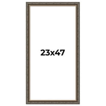 23x47 Frame Black Real Wood Picture Frame Width 2 inches | Interior Frame Depth 0.5 inches | Fitz