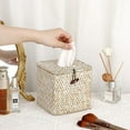 thumbnail image 3 of LQCrafK Seagrass Square Tissue Box Cover – Woven Decorative Tissue Holder for Bathroom, Home, or Office (5.51" Cube), 3 of 7