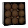 thumbnail image 2 of JJV 9 Pcs Velvet Christmas Ball Ornaments, 3.15 Inch Flocked Shatterproof Xmas Tree Decor, Solid Color Christmas Balls Hanging Ornaments, 2 of 8