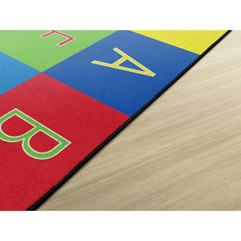 Flagship Carpets FE404-44A Rectangle Alphabet Seating Carpet,
