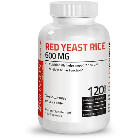 Bronson Red Yeast Rice, 120 Capsules