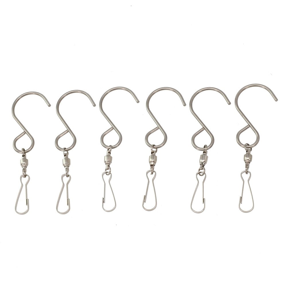 Swivel Hooks Clips Hanger for Hanging Wind Chimes Crystal Twisters