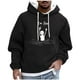 thumbnail image 2 of Dolkfu Sudadera de invierno para hombre con capucha, sudadera casual con estampado y bolsillo tipo canguro, camiseta de estilo callejero para hombre. M, 2 of 5
