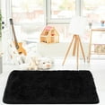 thumbnail image 3 of PiccoCasa Shaggy Area Rug Soft Plush Area Runner Rug, Black 32" x 63", 3 of 6
