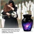 thumbnail image 4 of JAGASY Purple Galaxy Cremation Urns for Parents - Keepsake Urn for Ashes Adult Male & Female - Tiny Urn for Ashes Women - Handmade Mini Urns for Mother - (3 Inch), 4 of 7