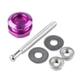 thumbnail image 5 of Dickly 21mm Universal Push Button Hood Latch Kit Accessories Spare Parts Anti SHAKE Purple, 5 of 9