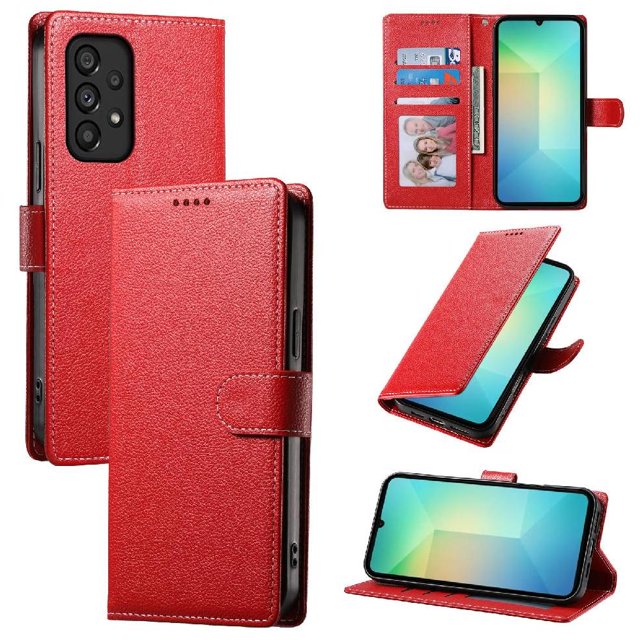 Funda para FOXDOCK Samsung Galaxy A53 5G– Cuero Premium, 3 ranuras para tarjetas, Protección contra impactos