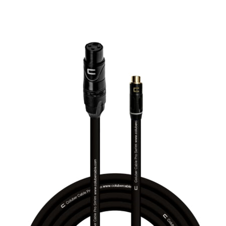 Coluber Cable Unbalanced XLR Female Cable to RCA Female Pro Audio Connector