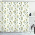 thumbnail image 1 of Ambesonne Botanical Shower Curtain, Minimal Meadow Floral Art, 69"Wx84"L, Reseda Green and Yellow, 1 of 3