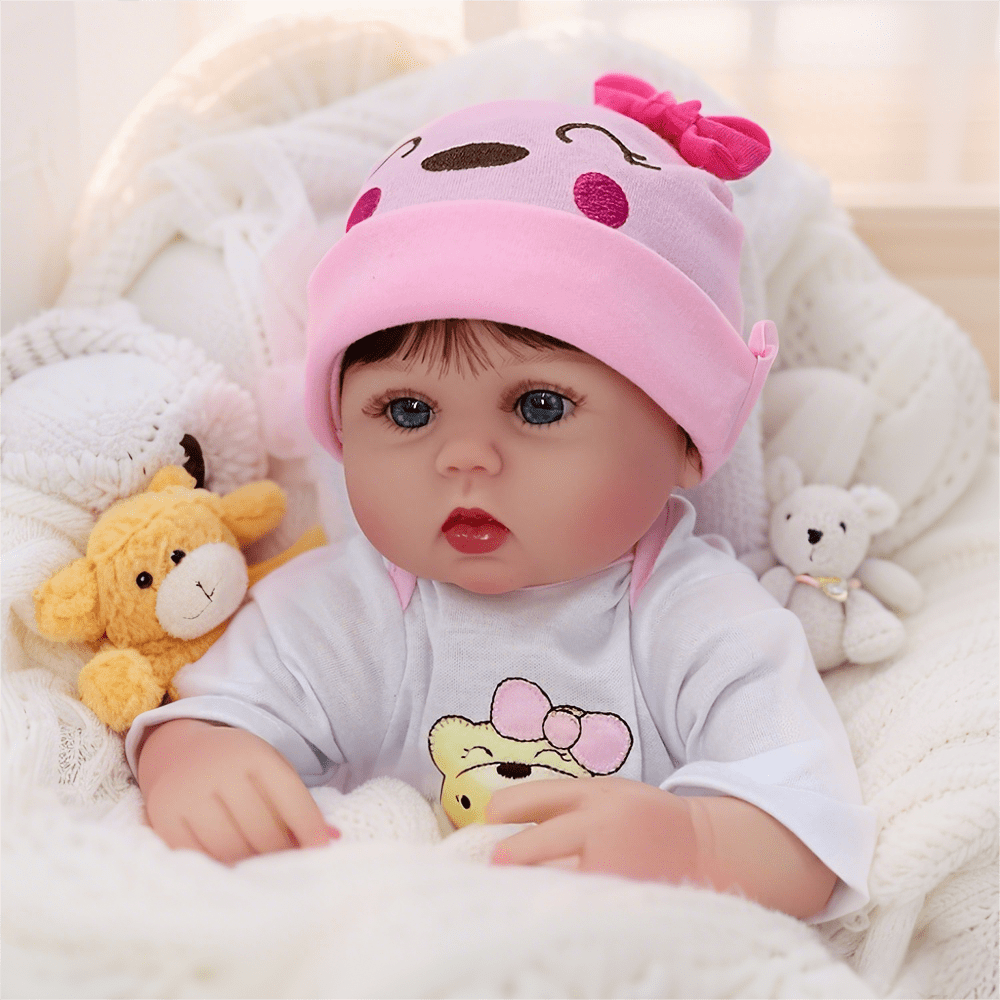 Dayoff Kids Lifelike Reborn Baby Dolls - 16 Inch Cloth Body Realistic Baby Doll (No Accessories) For Kids Age 3+