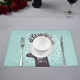 thumbnail image 3 of MKHERT Inspirational Quotes Love What You Do Deer Silhouette with Horns Placemats Table Mats for Dining Room Kitchen Table Decoration 12x18 inch,Set of 4, 3 of 4