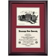 thumbnail image 1 of OCM Diploma Frame for Mississippi State, Maroon/Gray Mat with Lee Hall Pen & Ink, 24" x 17", 1 of 5