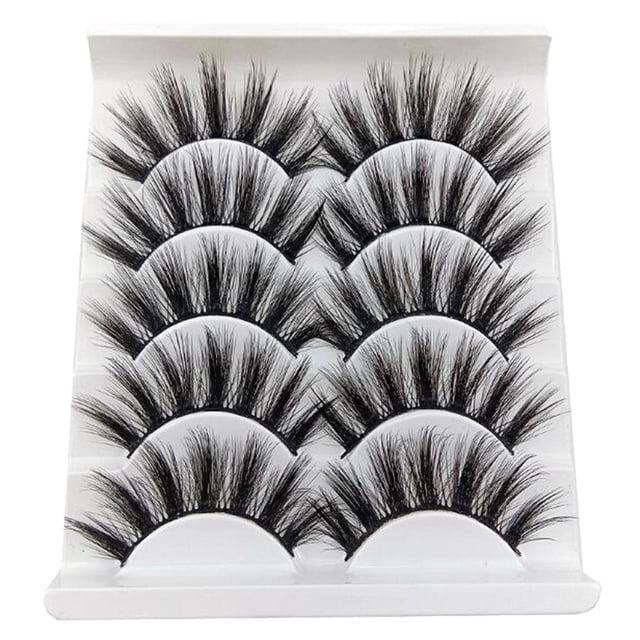 5 Pares De Pestañas s De Imitación En 3D Conjunto De Herramientas De Maquilje De Natural Baoblaze Pestañas postizas falsas 3D