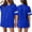 Blue#1, variant on HAJWOH Jersey Shirts for Women Plain Blank Football Tops Athletic T-Shirts Practice Sports Uniforms Outfits Gray XXL