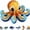 B-Octopus, variant on 2026 New Tiny 3D Beaded Animal Kit, DIY Bead Embroidery Craft Set with Beads & Instructions, Handmade Sea Animal Bead Art Kit for Stress Relief & Home Decor (Dolphin)