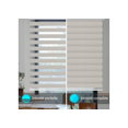 thumbnail image 3 of WYMO Zebra Blinds 51 x 72 INCH - Sheer Horizontal Blinds and Shades for Daytime and Nighttime - Light Filtering Roller Shades for Windows - Pale Grey - Manual Control Stick, 3 of 7