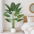 thumbnail image 4 of Qinaqin Verde Bird de Paradise Artificial Tropical Plant Ideal para Indoor Hogar Living Rooms y Oficina Profundidadcor 72 inches (A), 4 of 7