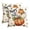 Pumpkin, variant on Sm:)e Sunflower Bow Pumpkin Fall Pillow Covers 18x18 Inch Set of 2, Cushion Covers for Sofa Seasonal Home Decor