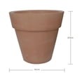 thumbnail image 4 of Ecobo Maceta Redonda Ecológica de 50 cm, Palma, para Uso Interior y Exterior, Duradera, Versátil y Ligera, Diseñada por Artesanos Brasileños, Diseño Contemporáneo para Todo Tipo de Climas – Terracota, 4 of 4