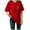 Red, variant on Womens Summer Tops 3 Long Sleeve Shirt Women Neck Deep Dressy Christmas Top Women Long Sleeve Tops Pack T Shirt Junior Girl Us Slim Womens Pocket Tunic Tee Christmas XL