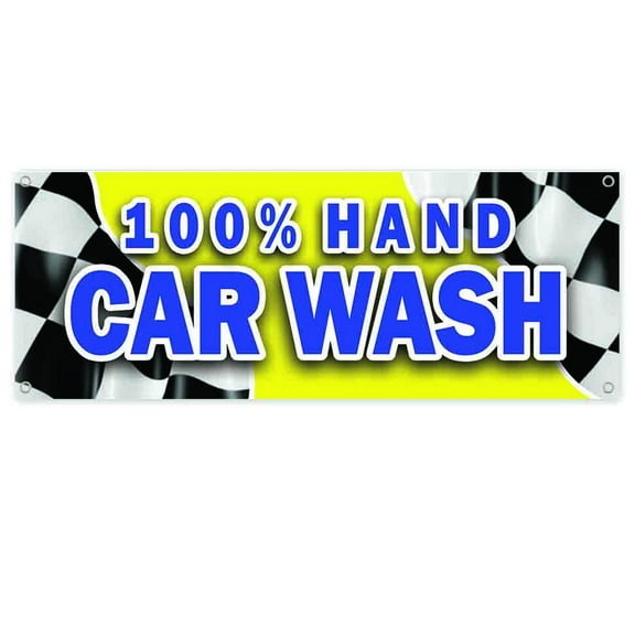 Car Wash 13 oz Vinyl Banner With Metal Grommets