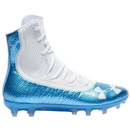 NEW Mens Under Armour Highlight MC Football Cleats Carolina Blue/White 14 M