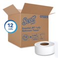 thumbnail image 2 of Essential JRT Jumbo Roll Bathroom Tissue, Septic Safe, 1-Ply, White, 3.55" x 2,000 ft, 12 Rolls/Carton | Bundle of 2 Cartons, 2 of 7