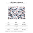 thumbnail image 2 of Vsdgher Fourth Of July Party Pattern Fleece Throw Blanket, Horizontal Fleece Bedding Home Decor for Couch & Bed All Season Use -50"x40", 2 of 6