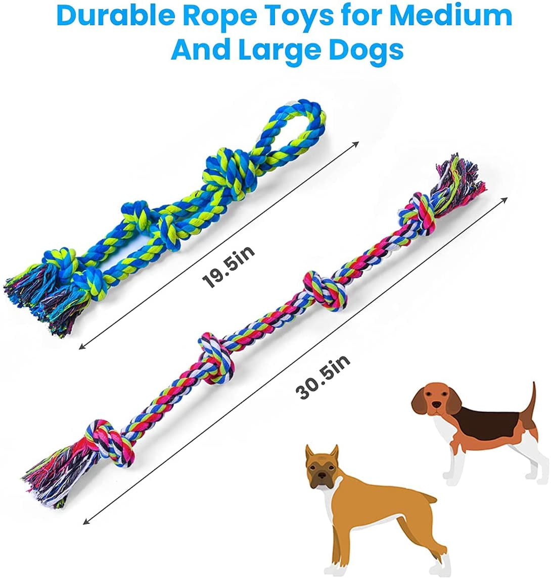 Rope  for Large Breed Aggressive Chewers, 2  Indestructible  Cleaning Tug of War