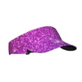 thumbnail image 2 of Disketp Pink Purple Glitter Sun Visors for Women Men Unisex Tennis Golf Visor Hat Adjustable Summer Hats Sport Outdoor Visor Hat UV Protection Cap, 2 of 8
