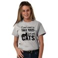 thumbnail image 5 of Take Naps and Pet Cats Funny Cute Women's Graphic T Shirt Tees Brisco Brands X, 5 of 5