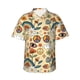 thumbnail image 3 of Nuevas camisas hawaianas para hombre, camisas de playa de vacaciones de moda de manga corta con estampado de setas y bosques, blusas florales de calle para mujer y niño, ropa, 3 of 5